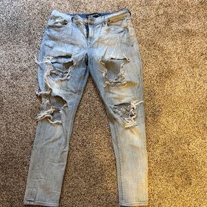 Vintage Express Destroyed Skinny Jeans 12